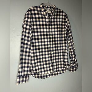 Denim & Supply‎ Ralph Lauren blue and white checkered plaid flannel shirt